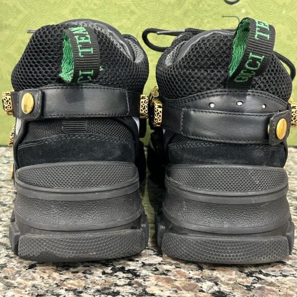 Gucci X SEGA Mesh Suede Calfskin Crystal Women's Size 39 Sneakers SPB-SAL 341230 - Picture 4 of 11